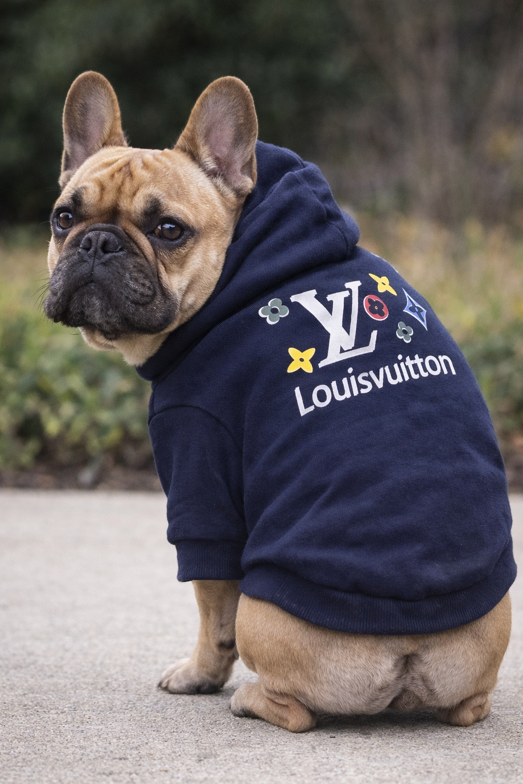 Luxury Navy Designer Pet Sweatshirt